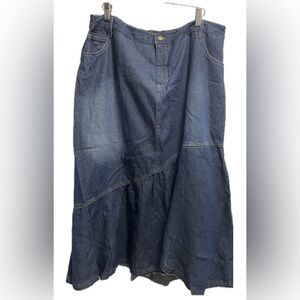 Denim Midi Skirt